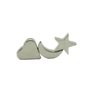 Hartje Maantje Ster magneetjes set witte achtergrond