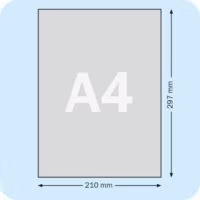 De precieze maat van een A4 formaat