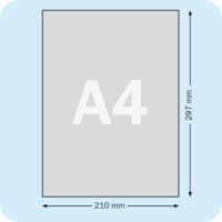 Magneetfolie zwart A4-vel 4 De precieze maat van een A4 formaat