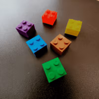 Bricks magneten - Lego magneten (zes stuks)