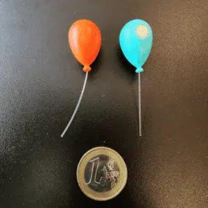 Koelkastmagneetjes Ballon 5 Twee koelkastmagneetjes in de vorm van opgeblazen ballonnen