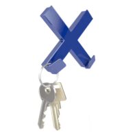 MEGA magneet Kruis 2 Blauw kruis met magneten en haak voor onder andere sleutels