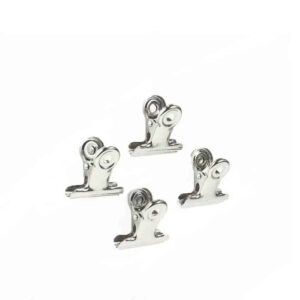 Magneet Clip Office klein (zilver, goud en zwart) 2 Vier clipjes met een magneetje