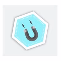 Magneet cijfers (negentig stuks) 5 Embleem van een magneet