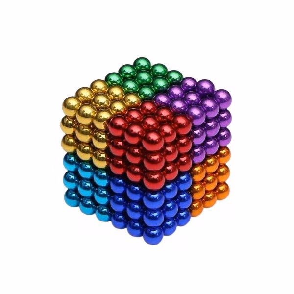 Neocubes magneetballetjes 8 kleuren 5mm 216 stuks 1 Acht kleuren kogelmagneetjes als magneetballetjes van 5mm