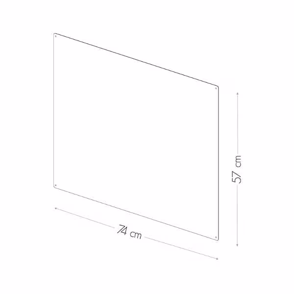 Magneetbord van KalaMitica 74 x 57 cm wit