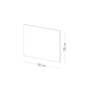 Magneetbord / Magnetisch krijtbord 56 x 38 cm zwart, beige of wit van KalaMitica 8 De maatvoering van een magneetbord