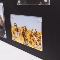 Magnetische fotolijst KalaMitica 13x18 (set van 2) 3 Fotolijstje zonder rand dat met ingewerkte magneten vastgezet kan worden