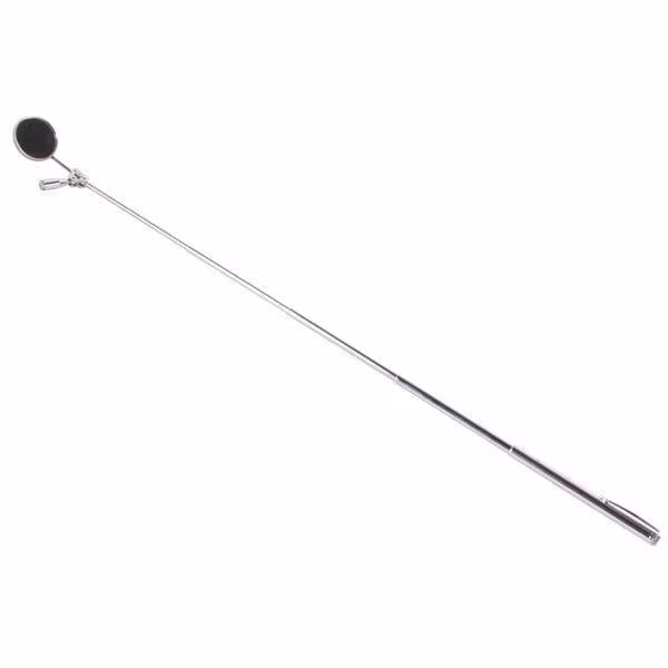 Magnetische uitschuifbare opraaphulp met een spiegeltje