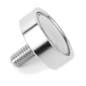 Potmagneet met schroefdraad 16 mm M4 (max trekkracht 8 kilo) 4 Onderzijde potmagneet 16 mm met schroefdraad