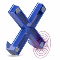 MEGA magneet Kruis 3 Sterke magneten aan blauw kruis dat als ophanghaak kan dienen