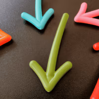 Pijl magneetjes Arrow 4 Een groen pijl magneetje om overzicht te krijgen op een magneetbord