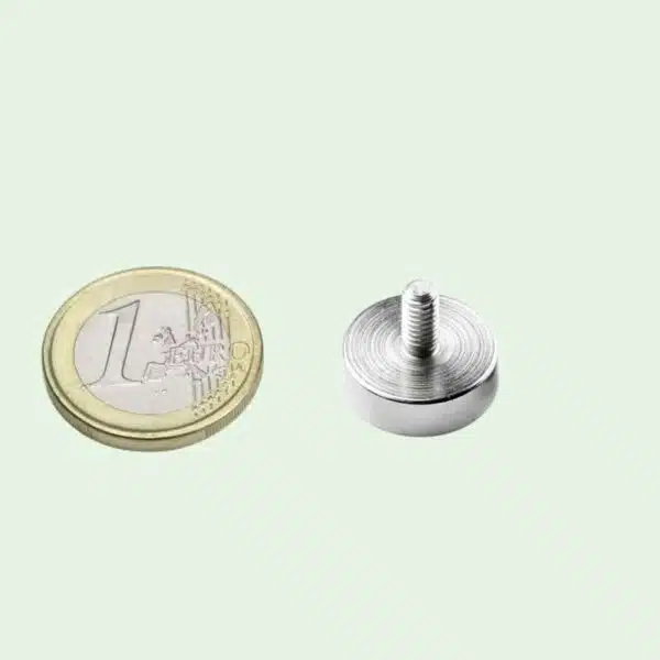 Potmagneet 16 mm met schroefdraad