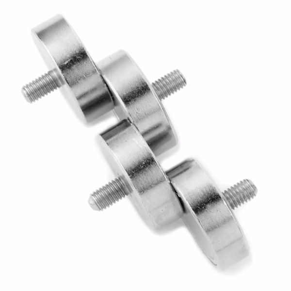 Potmagneten 25 mm met schroefdraad