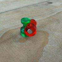Push Pin magneten (Neodymium N35) 3 Twee pushpin whiteboard magneetjes in groene en rode kleur