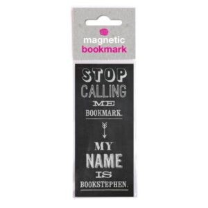 Magnetische boekenlegger 'Stop calling bookmark' 2 Magnetische boekenlegger met tekst