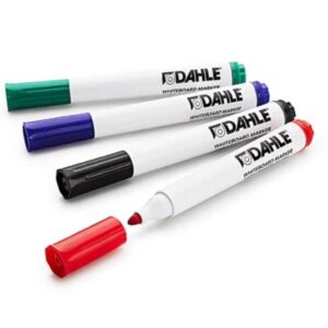 Whiteboardstiften Dahle (4 kleuren) 2 Vier keer een whiteboardstift van Dahle in kleuren groen, blauw, zwart en rood