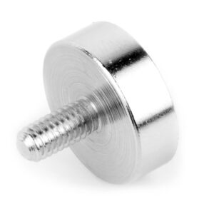 Potmagneet met schroefdraad 16 mm M4 (max trekkracht 8 kilo) 3 Zijkant potmagneet 16 mm met schroefdraad