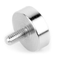 Potmagneet met schroefdraad 16 mm M4 (max trekkracht 8 kilo) 3 Zijkant potmagneet 16 mm met schroefdraad