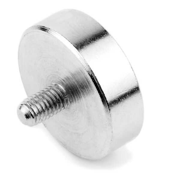 Zijkant potmagneet 25 mm met schroefdraad