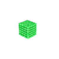 Neocubes Magneetballetjes Glow in the Dark 5mm 2 Magnetische balletjes Glow in the Dark