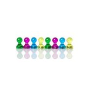 Pushpin whiteboard magneten (48 stuks) 5 Een rijtje pushpin whiteboard magneten