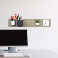 Langwerpig Magneetbord 14 x 70 cm - Zwart, Beige, Zilvergrijs of Wit – KalaMitica – MagneetjesWinkel