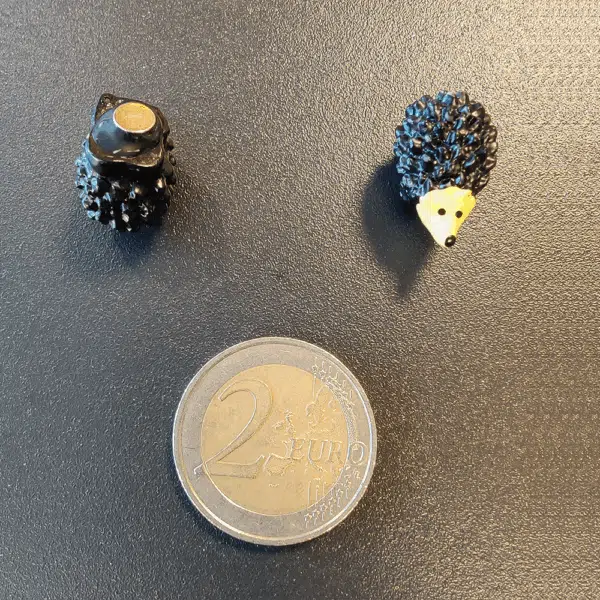 maat van de koelkastmagneet egeltjes