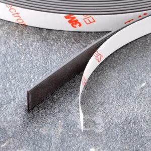 Zelfklevend magneetband (matchend) per meter (10mm) 3 Voorbeeld van het matchend magneetband en de zelfklevende lijmlaag van 3M