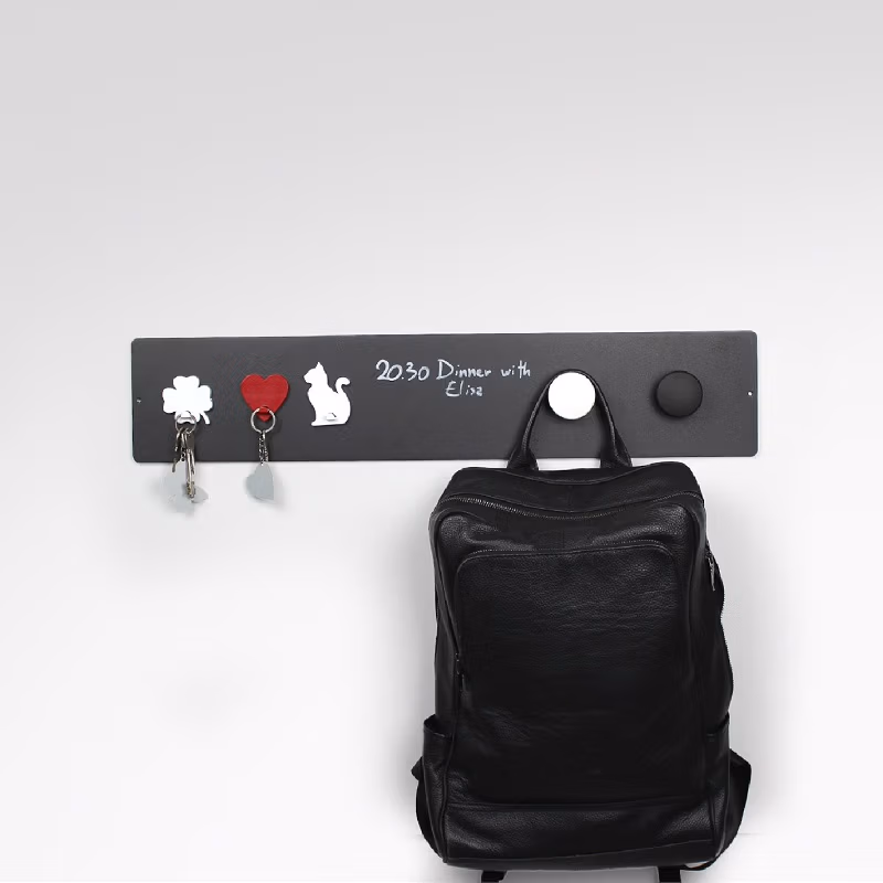 Langwerpig Magneetbord 14 x 70 cm - Zwart, Beige, Zilvergrijs of Wit