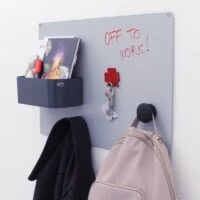 Magneetbord zilvergrijs van 56 x 38 cm