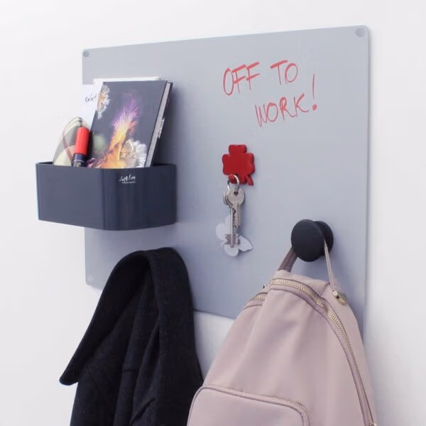 Magneetbord zilvergrijs van 56 x 38 cm