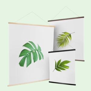 Magnetische posterhanger 42cm - diverse kleuren 2 Magnetische posterhouders hout diverse maten