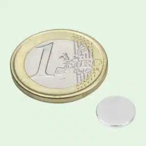 Neodymium Schijfmagneet 10 mm (trekkracht 500 gram tot 5,3 kg.) 2 Neodymium schijfmagneten 10 mm