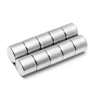 Neodymium Schijfmagneet 12 mm (trekkracht 500 gram - 5,3 kg.) 4 Neodymium schijfmagneten 12 x 10 mm