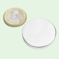 Neodymium Schijfmagneet 35 mm x 5 mm (trekkracht 12 kg.) 2 Neodymium schijfmagneten 35 mm