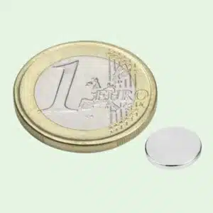 Neodymium Schijfmagneet 8 mm (trekkracht 1,2 tot 2,6 kg.) 2 Neodymium schijfmagneten 8 mm
