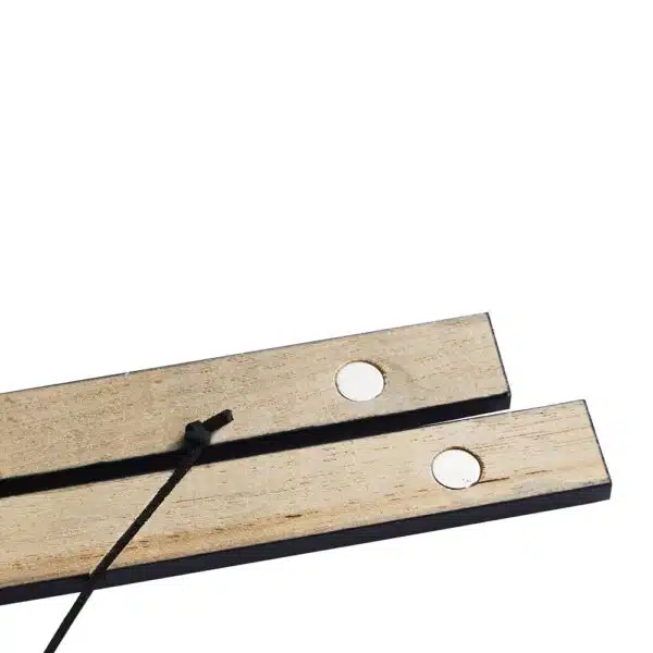Posterhouder donker gelakt hout met magneten