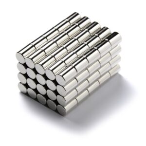 Neodymium Staafmagneet 6 mm x 8 mm (max trekkracht 1,6 kg) 5 staafmagneetjes 6 x 8 mm