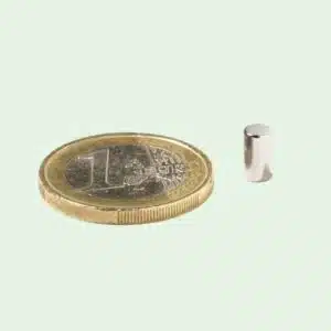 Neodymium Staafmagneet 4 mm x 7 mm (max trekkracht 670 gram) 2 Staafmagneten 4 x 7 mm