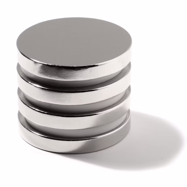 Vier sterke Neodymium magneten van 35 mm