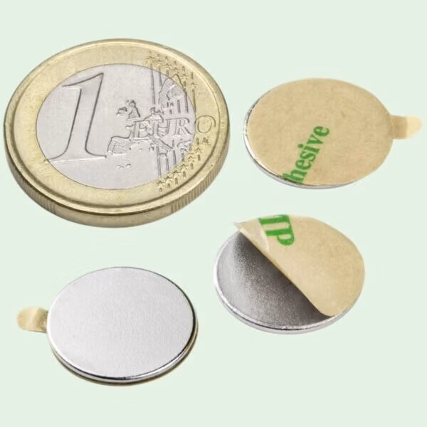 Zelfklevende schijfmagneten 15 mm