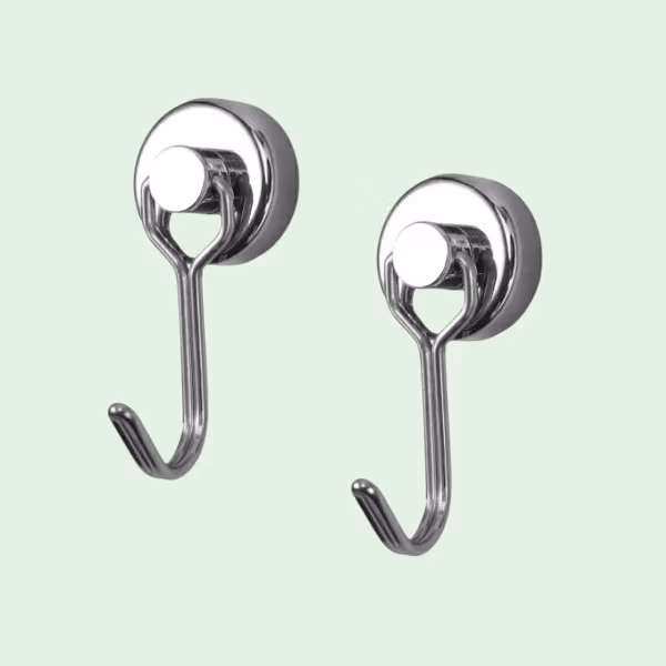 Vooraanzicht van twee magneethaken