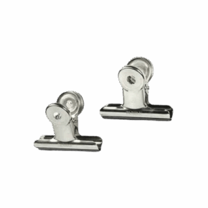 Magneet Clip Office XL (Neodymium) 2 Twee zilveren klemmen met een sterke magneet
