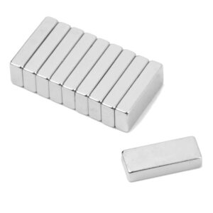 Blokmagneet 10 x 4 x 2 mm (N50) Houdkracht 1.1 kg 3 Magneetblokken 10 x 4 x 2 mm