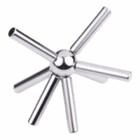 Neodymium Staafmagneet 5 mm x 25 mm (max trekkracht 1 kilo) 3 Bouwwerkje van een kogelmagneet en zes lange staafmagneten