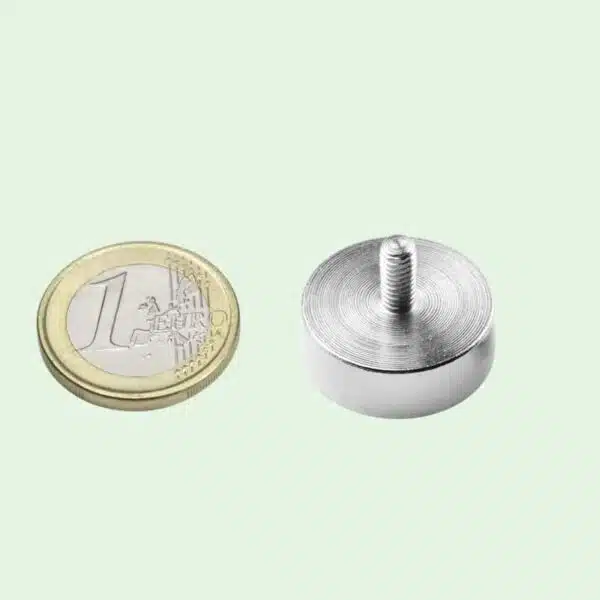 Potmagneet 20 mm met schroefdraad