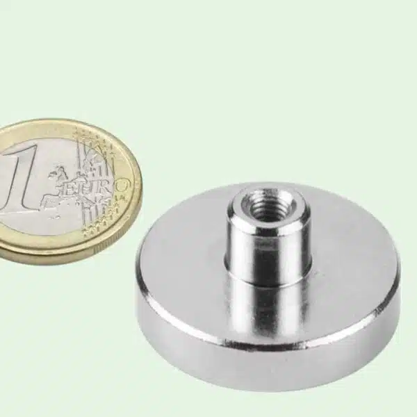 Potmagneet 32 mm met draadbus