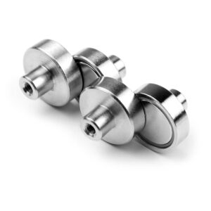 Potmagneet draadbus 16 mm M4 (max trekkracht 8 kilo) 3 Potmagneten 16 mm met draadbus