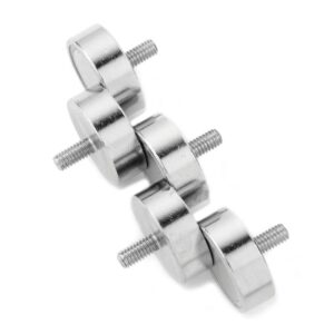 Potmagneet met schroefdraad 20 mm M4 (max trekkracht 13 kilo) 4 Potmagneten 20 mm met schroefdraad